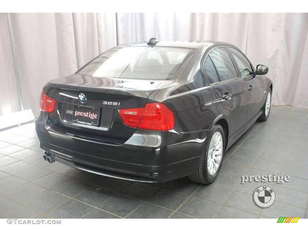 2009 3 Series 328i Sedan - Black Sapphire Metallic / Black photo #5