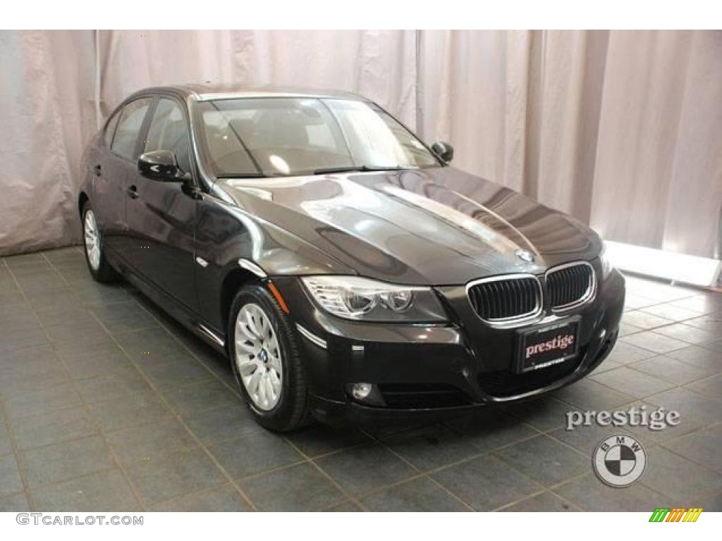 2009 3 Series 328i Sedan - Black Sapphire Metallic / Black photo #7