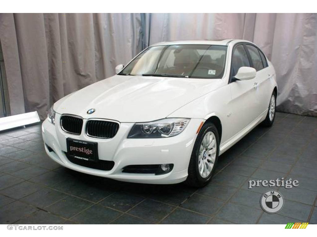 2009 3 Series 328i Sedan - Alpine White / Chestnut Brown Dakota Leather photo #1