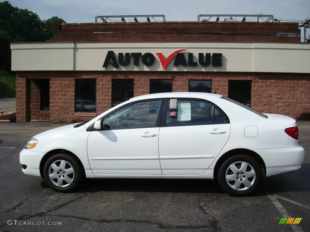 2008 Corolla LE - Super White / Stone photo #1