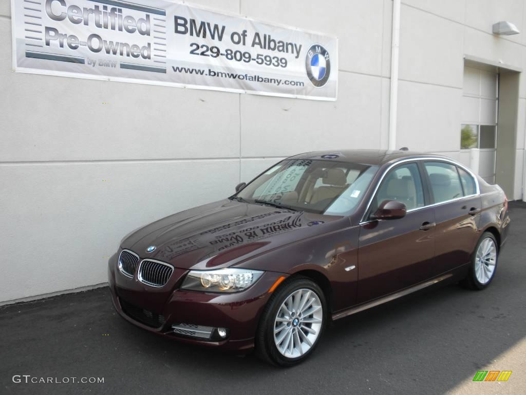 2009 3 Series 335d Sedan - Barbara Red Metallic / Beige photo #2