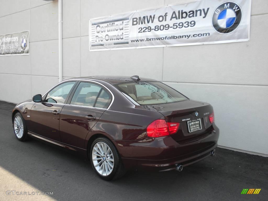 2009 3 Series 335d Sedan - Barbara Red Metallic / Beige photo #3