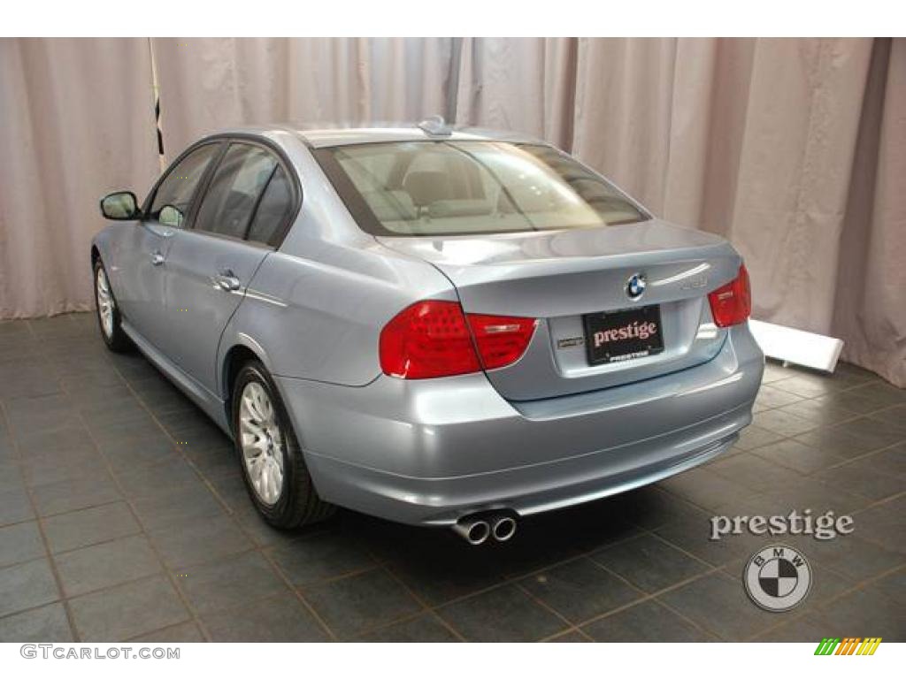 2009 3 Series 328i Sedan - Blue Water Metallic / Grey photo #3