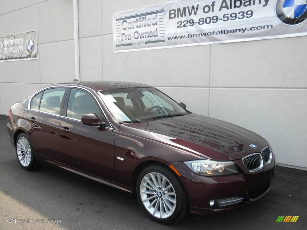 2009 3 Series 335d Sedan - Barbara Red Metallic / Beige photo #22