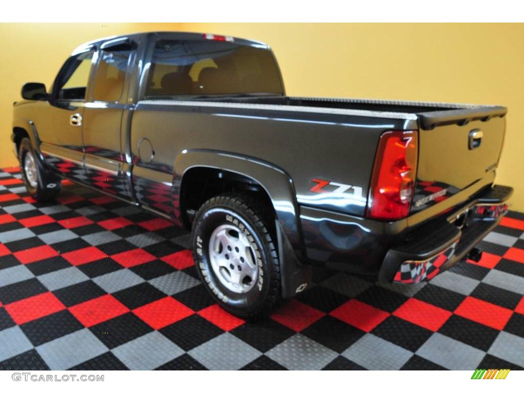 2003 Silverado 1500 LS Extended Cab 4x4 - Dark Gray Metallic / Dark Charcoal photo #4