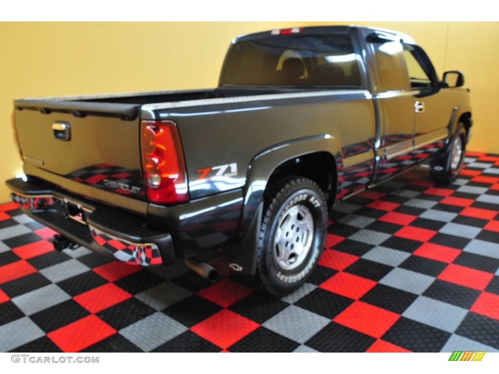 2003 Silverado 1500 LS Extended Cab 4x4 - Dark Gray Metallic / Dark Charcoal photo #6