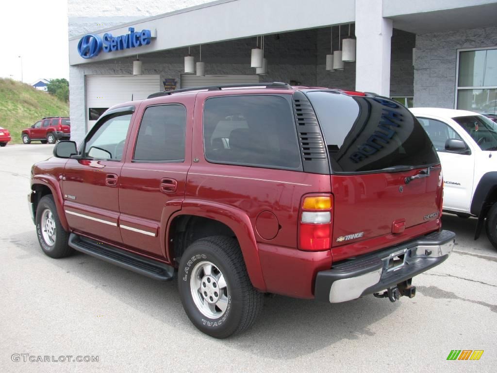 2003 Tahoe LT 4x4 - Redfire Metallic / Tan/Neutral photo #4