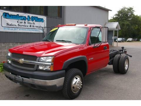2004 Chevrolet Silverado 3500HD Regular Cab 4x4 Chassis Data, Info and Specs