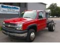 Victory Red - Silverado 3500HD Regular Cab 4x4 Chassis Photo No. 1