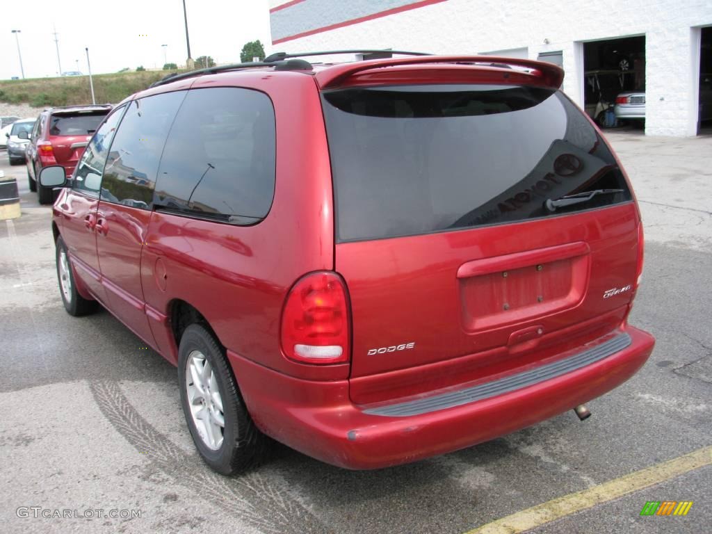 1999 Grand Caravan SE - Inferno Red Pearl / Mist Gray photo #3