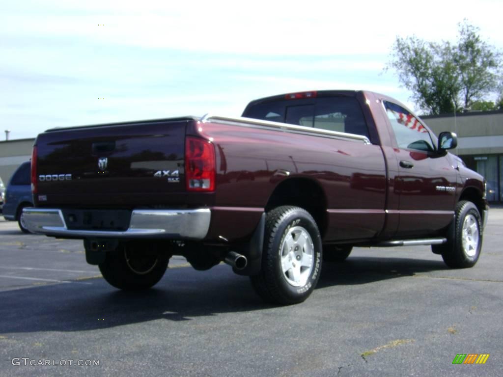 2004 Ram 1500 SLT Regular Cab 4x4 - Deep Molten Red Pearl / Dark Slate Gray photo #7