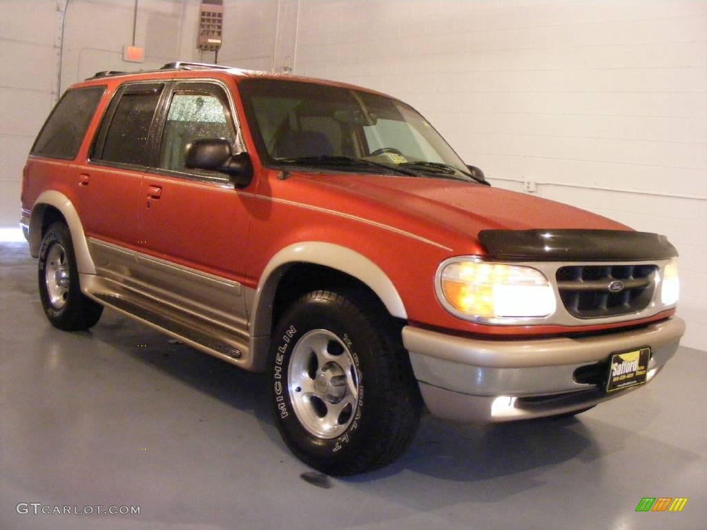 1998 Explorer Eddie Bauer 4x4 - Bright Amber Metallic / Medium Prairie Tan photo #3