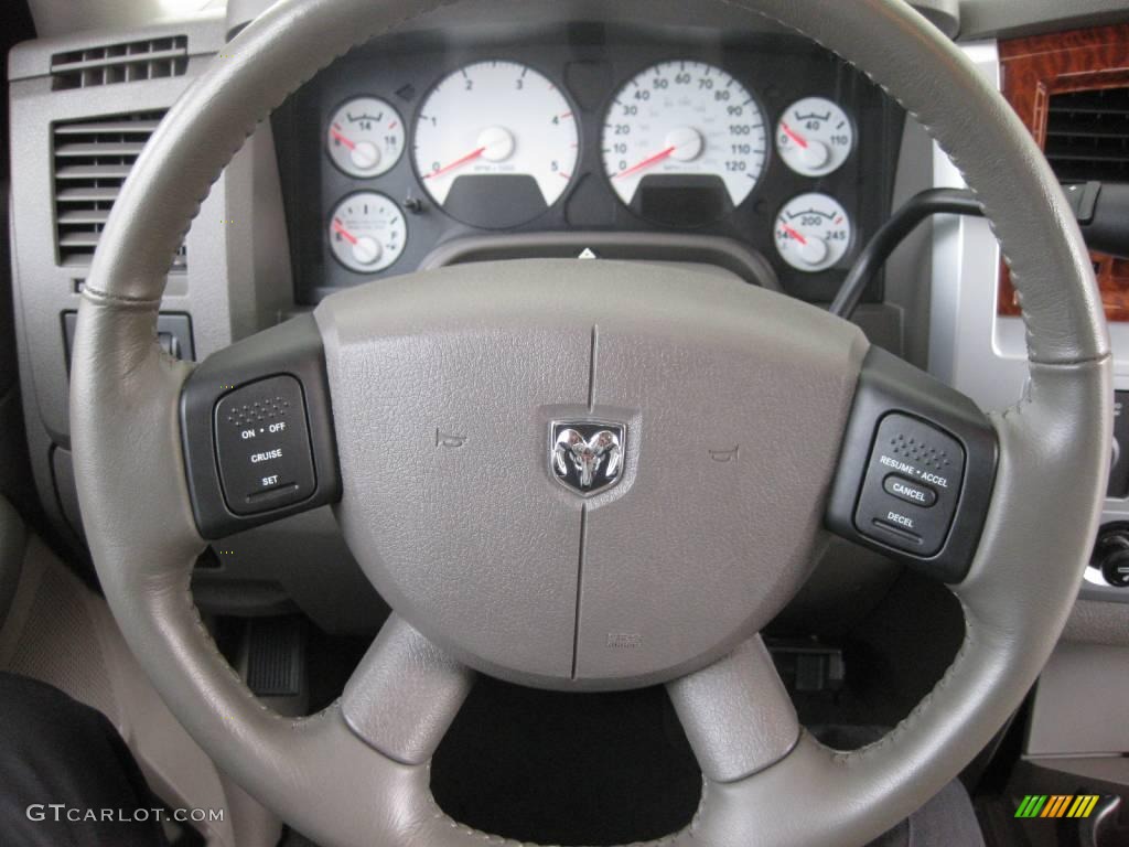 2007 Ram 3500 Laramie Quad Cab 4x4 - Bright White / Medium Slate Gray photo #23