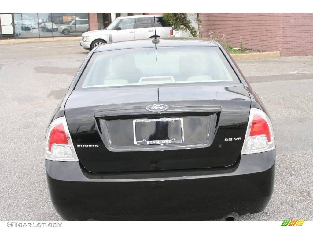 2008 Fusion SE V6 - Black Ebony / Medium Light Stone photo #6