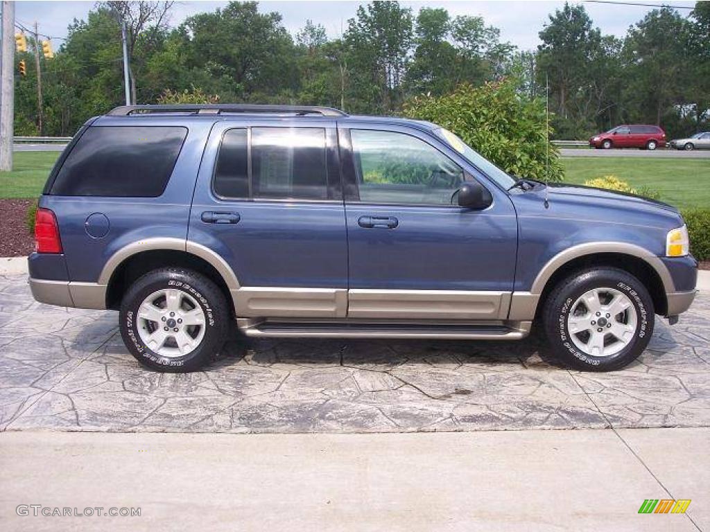 2003 Explorer Eddie Bauer 4x4 - Medium Wedgewood Blue Metallic / Medium Parchment Beige photo #3