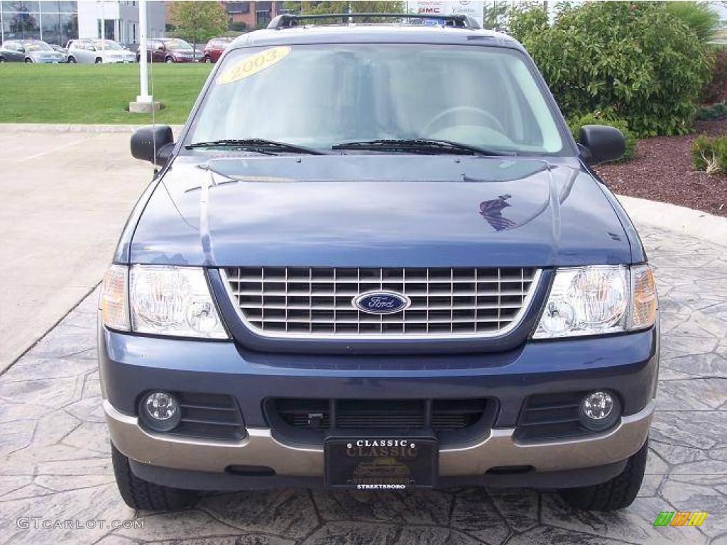 2003 Explorer Eddie Bauer 4x4 - Medium Wedgewood Blue Metallic / Medium Parchment Beige photo #5