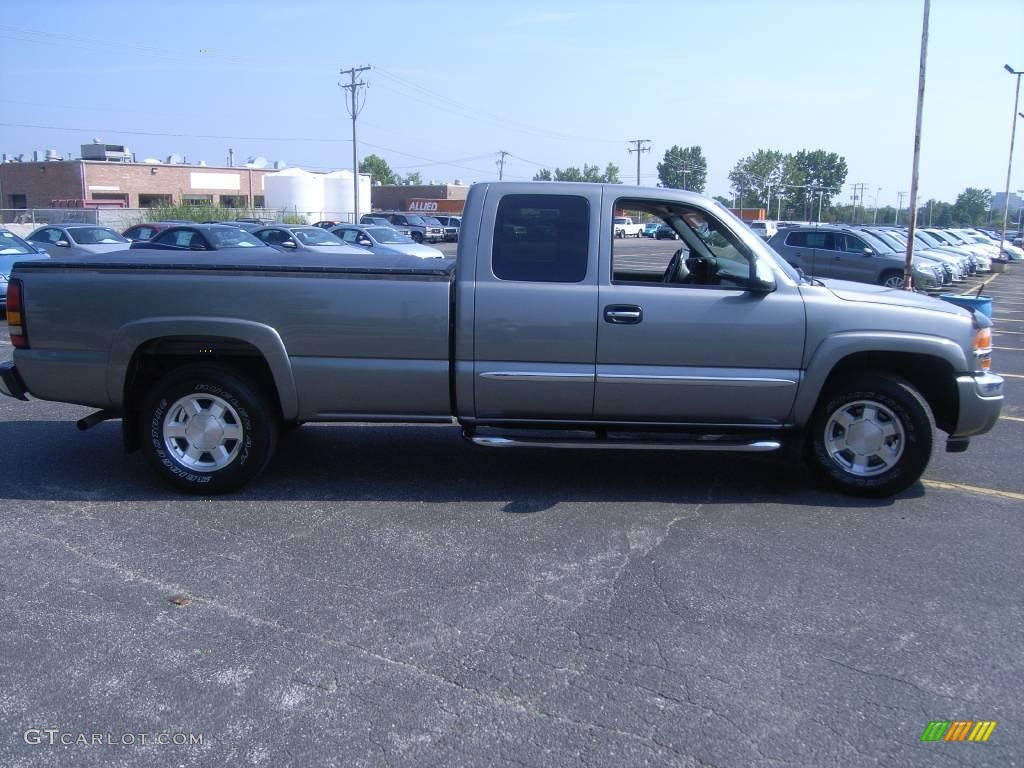 2006 Sierra 1500 SLE Extended Cab 4x4 - Steel Gray Metallic / Dark Pewter photo #5