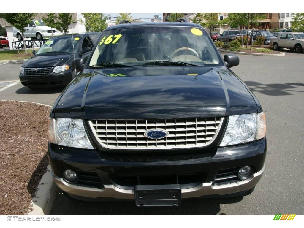 2004 Explorer Eddie Bauer 4x4 - Black / Medium Parchment photo #2