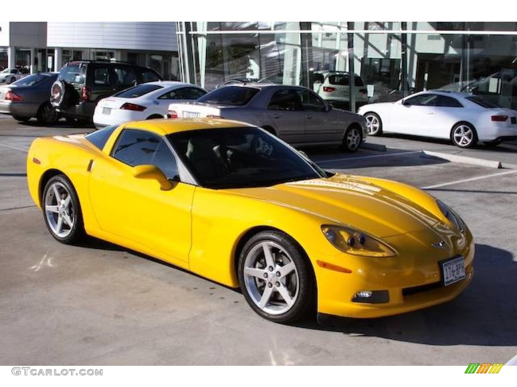 2005 Corvette Coupe - Millenium Yellow / Cashmere photo #2