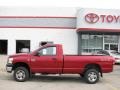 2008 Inferno Red Crystal Pearl Dodge Ram 2500 SXT Regular Cab 4x4  photo #2