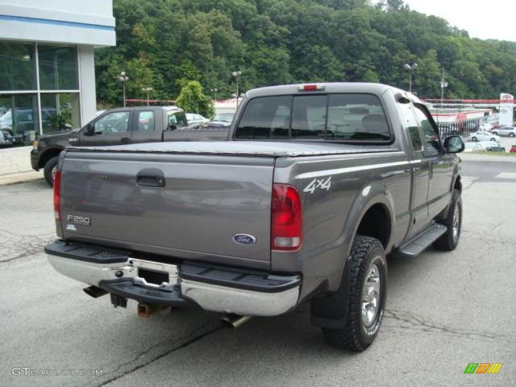 2002 F250 Super Duty XLT SuperCab 4x4 - Dark Shadow Grey Metallic / Medium Flint photo #2