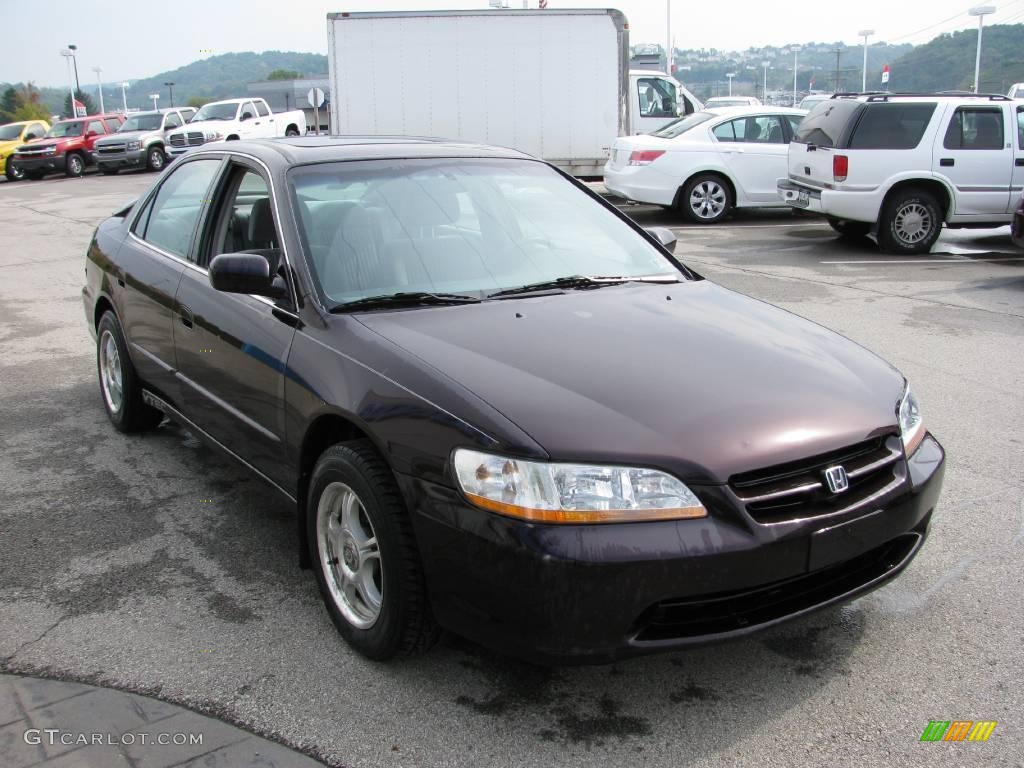 1998 Accord EX Sedan - Black Currant Pearl / Quartz photo #9