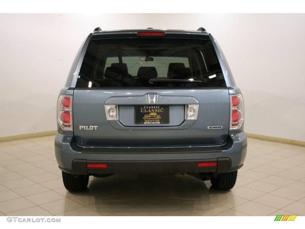 2008 Pilot Special Edition 4WD - Steel Blue Metallic / Gray photo #5