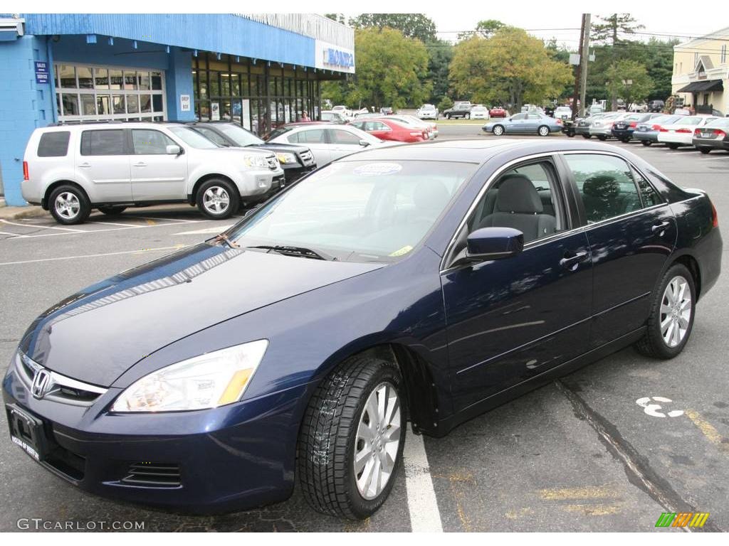 2006 Accord LX V6 Sedan - Royal Blue Pearl / Gray photo #1