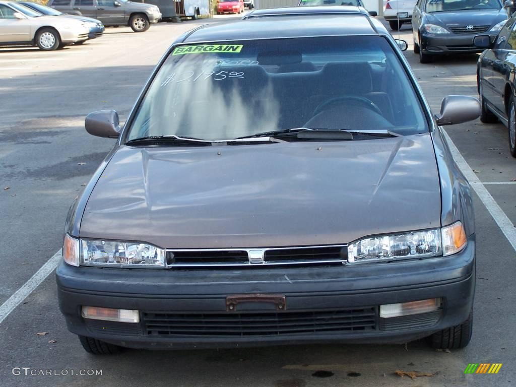 1992 Accord LX Sedan - Phantom Gray Pearl / Beige photo #2