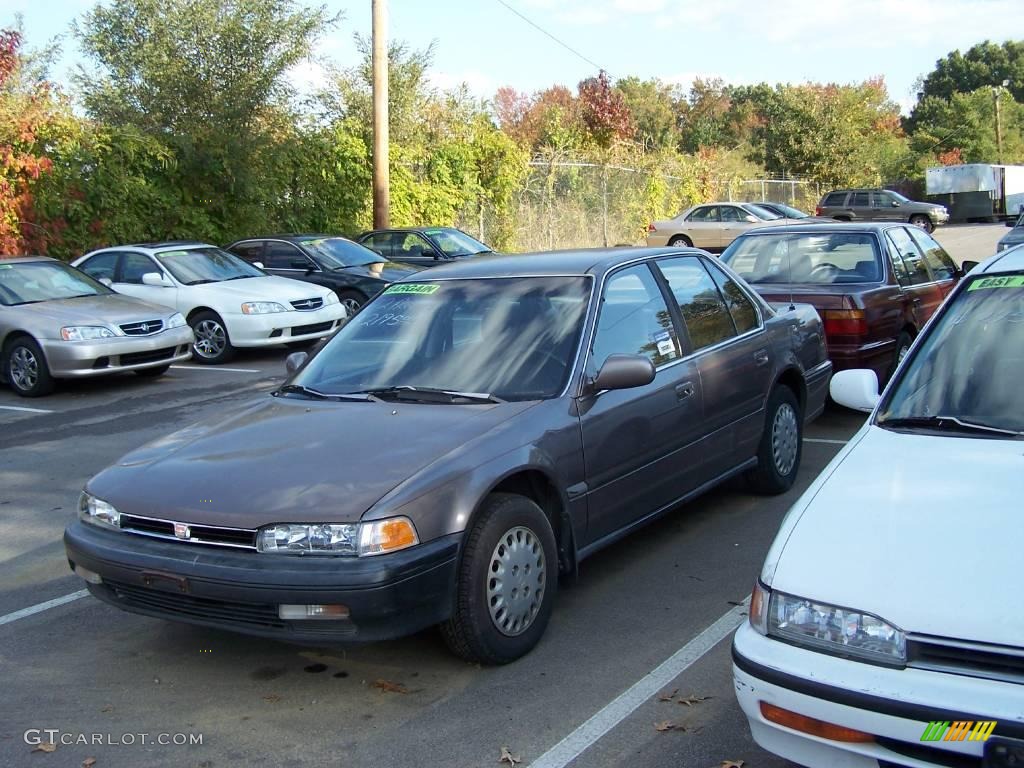 1992 Accord LX Sedan - Phantom Gray Pearl / Beige photo #4