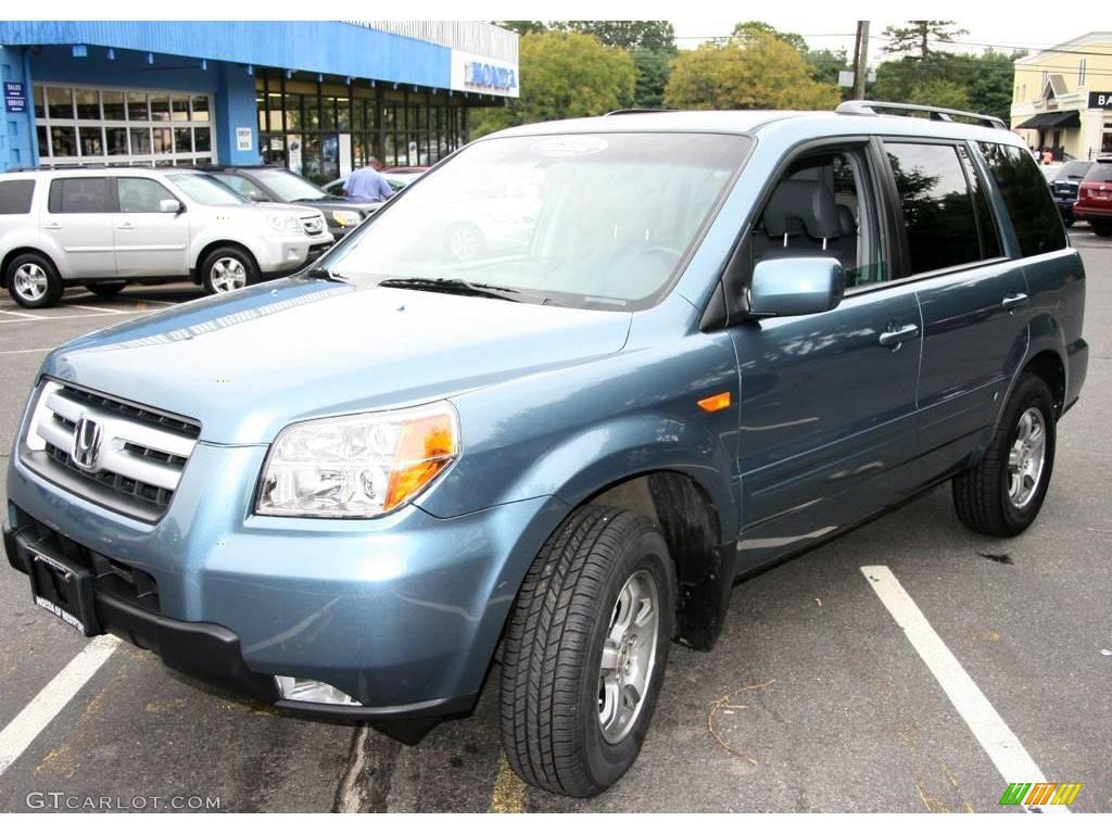 2007 Pilot EX-L 4WD - Steel Blue Metallic / Gray photo #1