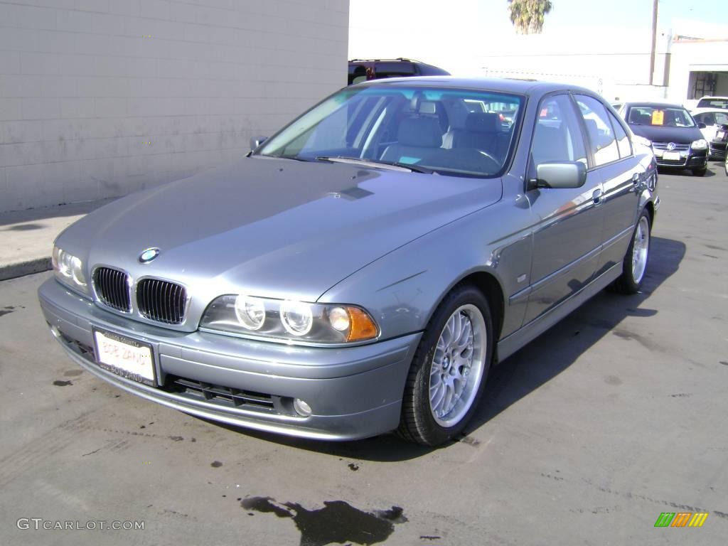 2003 5 Series 530i Sedan - Slate Green Metallic / Grey photo #1