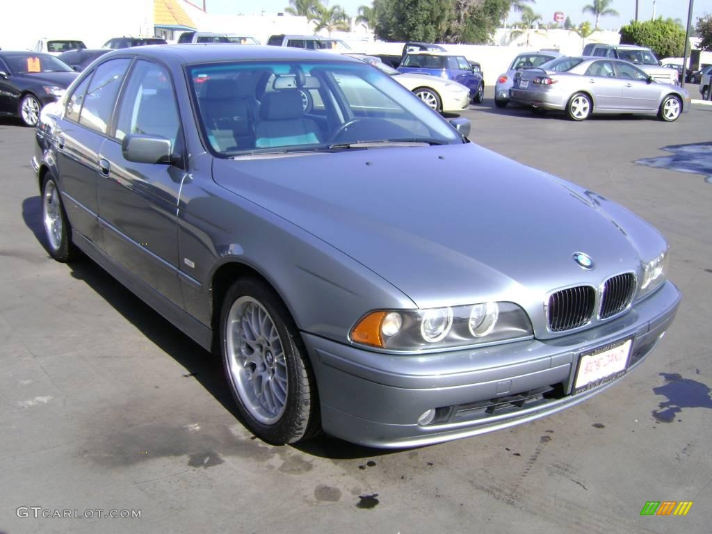 2003 5 Series 530i Sedan - Slate Green Metallic / Grey photo #2