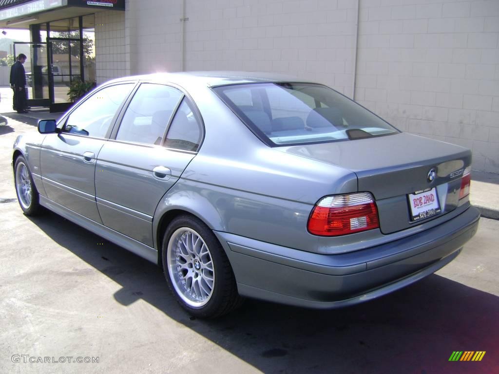 2003 5 Series 530i Sedan - Slate Green Metallic / Grey photo #4