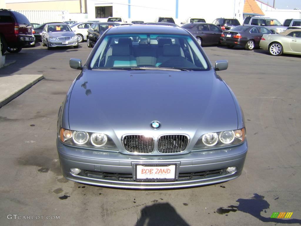 2003 5 Series 530i Sedan - Slate Green Metallic / Grey photo #6