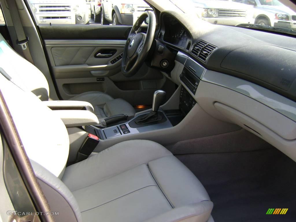 2003 5 Series 530i Sedan - Slate Green Metallic / Grey photo #9