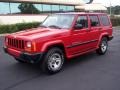 1999 Flame Red Jeep Cherokee Sport 4x4  photo #2