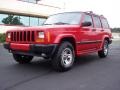 1999 Flame Red Jeep Cherokee Sport 4x4  photo #3