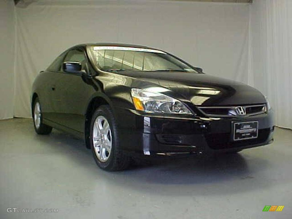 2006 Accord EX Coupe - Nighthawk Black Pearl / Black photo #4