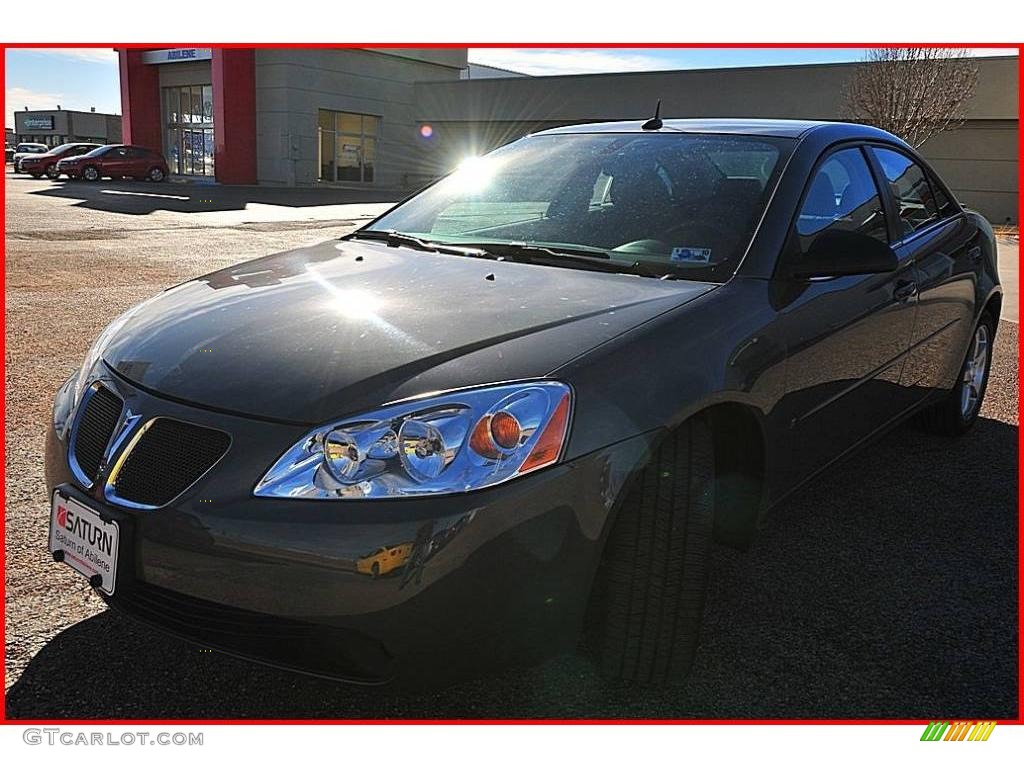 2008 G6 V6 Sedan - Dark Steel Gray Metallic / Ebony Black photo #1