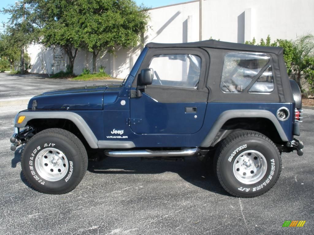 2004 Wrangler X 4x4 - Patriot Blue Pearl / Dark Slate Gray photo #2