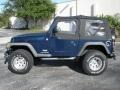 2004 Patriot Blue Pearl Jeep Wrangler X 4x4  photo #2