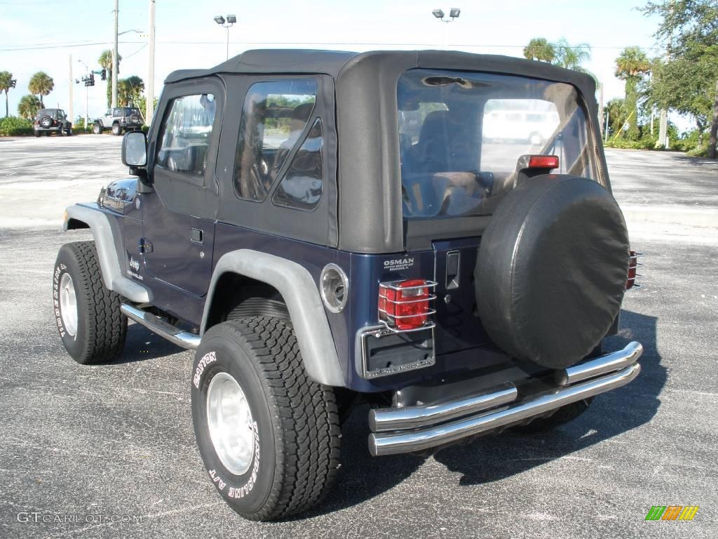 2004 Wrangler X 4x4 - Patriot Blue Pearl / Dark Slate Gray photo #3