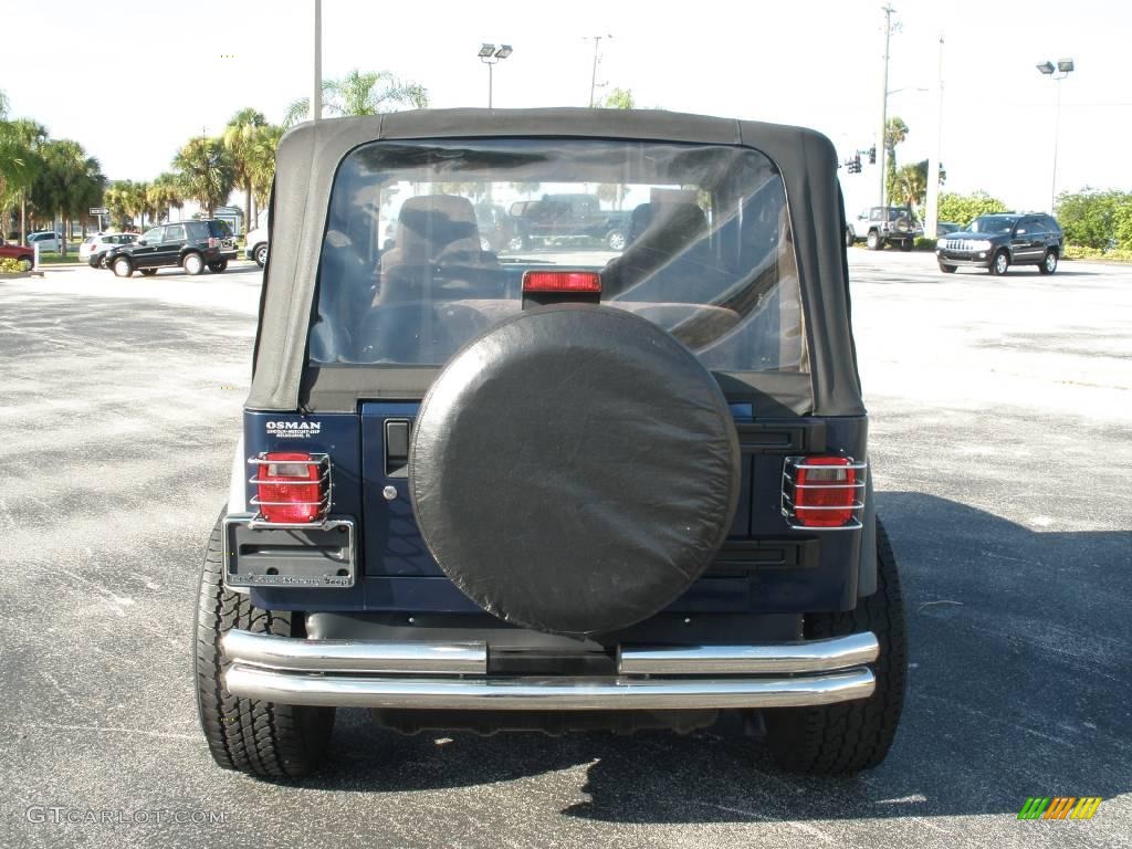2004 Wrangler X 4x4 - Patriot Blue Pearl / Dark Slate Gray photo #4