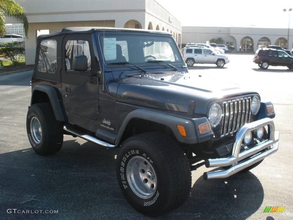 2004 Wrangler X 4x4 - Patriot Blue Pearl / Dark Slate Gray photo #7