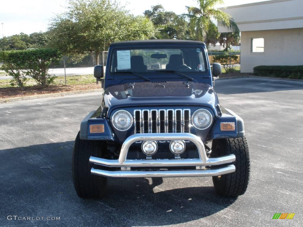 2004 Wrangler X 4x4 - Patriot Blue Pearl / Dark Slate Gray photo #8