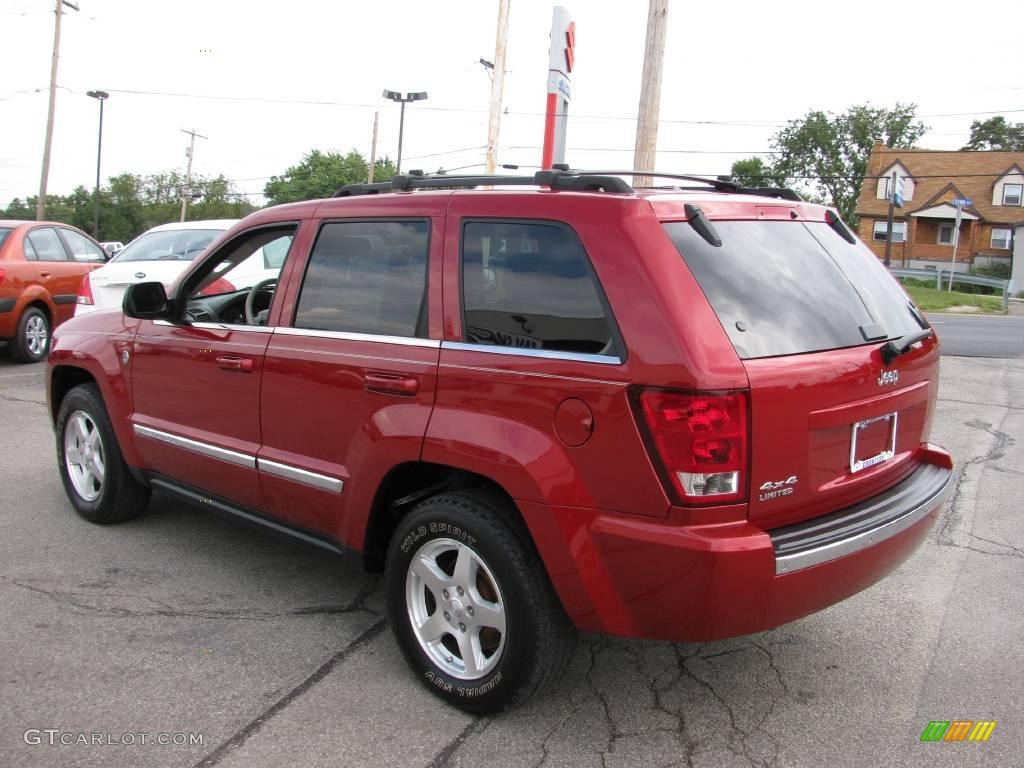 2006 Grand Cherokee Limited 4x4 - Inferno Red Crystal Pearl / Dark Khaki/Light Graystone photo #5