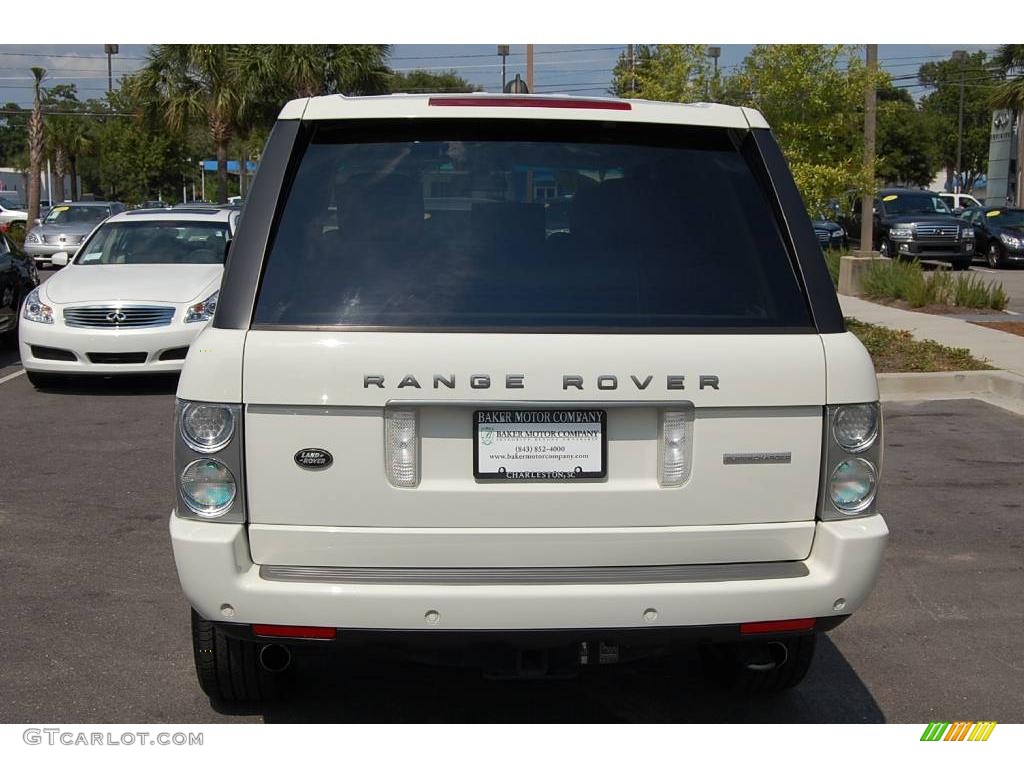 2007 Range Rover Supercharged - Chawton White / Ivory/Black photo #19