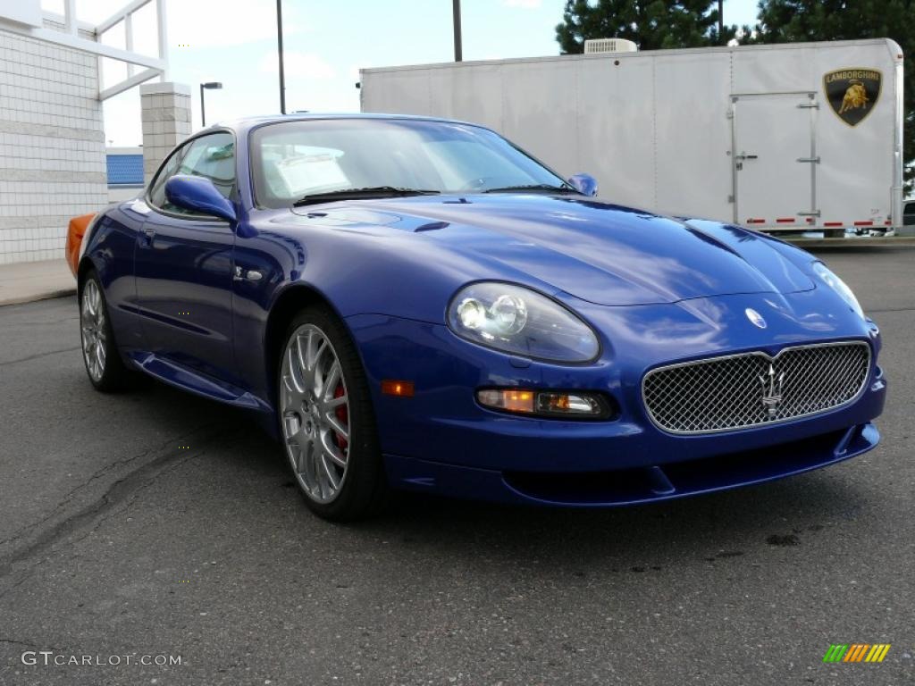 2006 GranSport Coupe - Blu Mediterraneo (Blue) / Gray/Gray photo #4