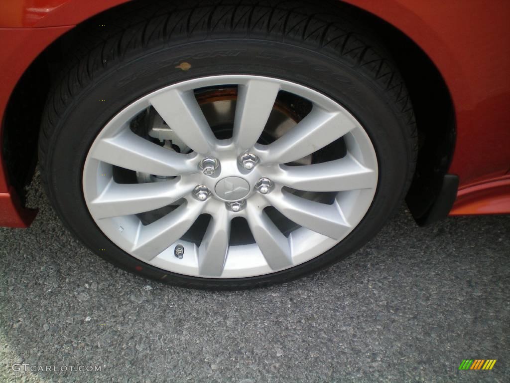 2010 Lancer GTS - Rotor Glow Orange Metallic / Black photo #25